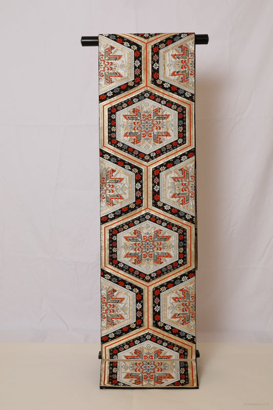 袋帯(亀甲・黒帯)