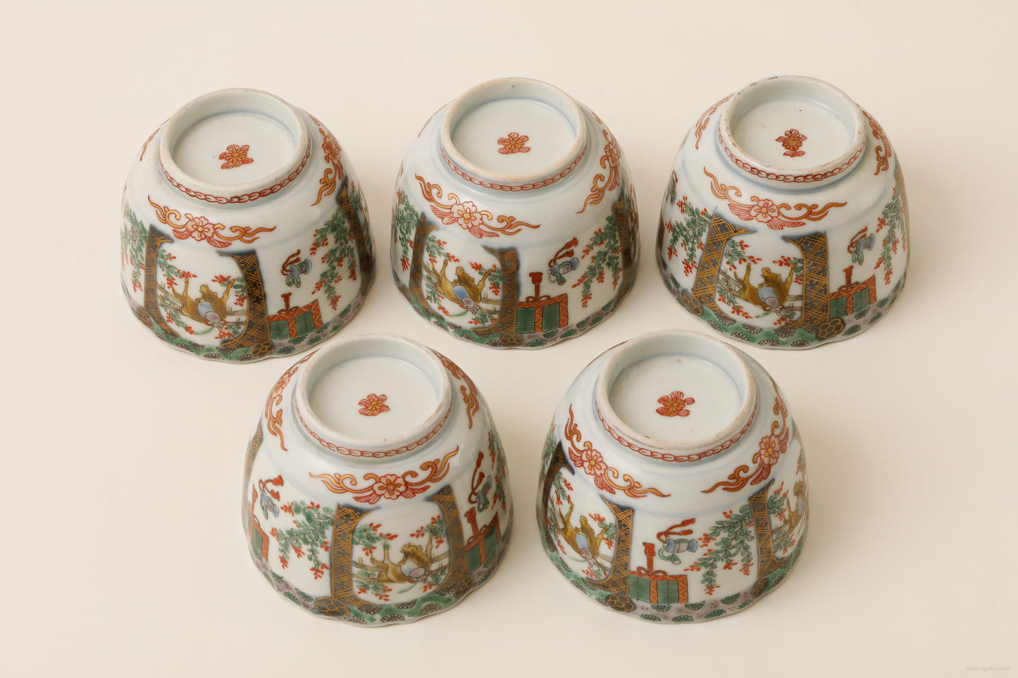 伊万里 色絵 蕎麦猪口 5客