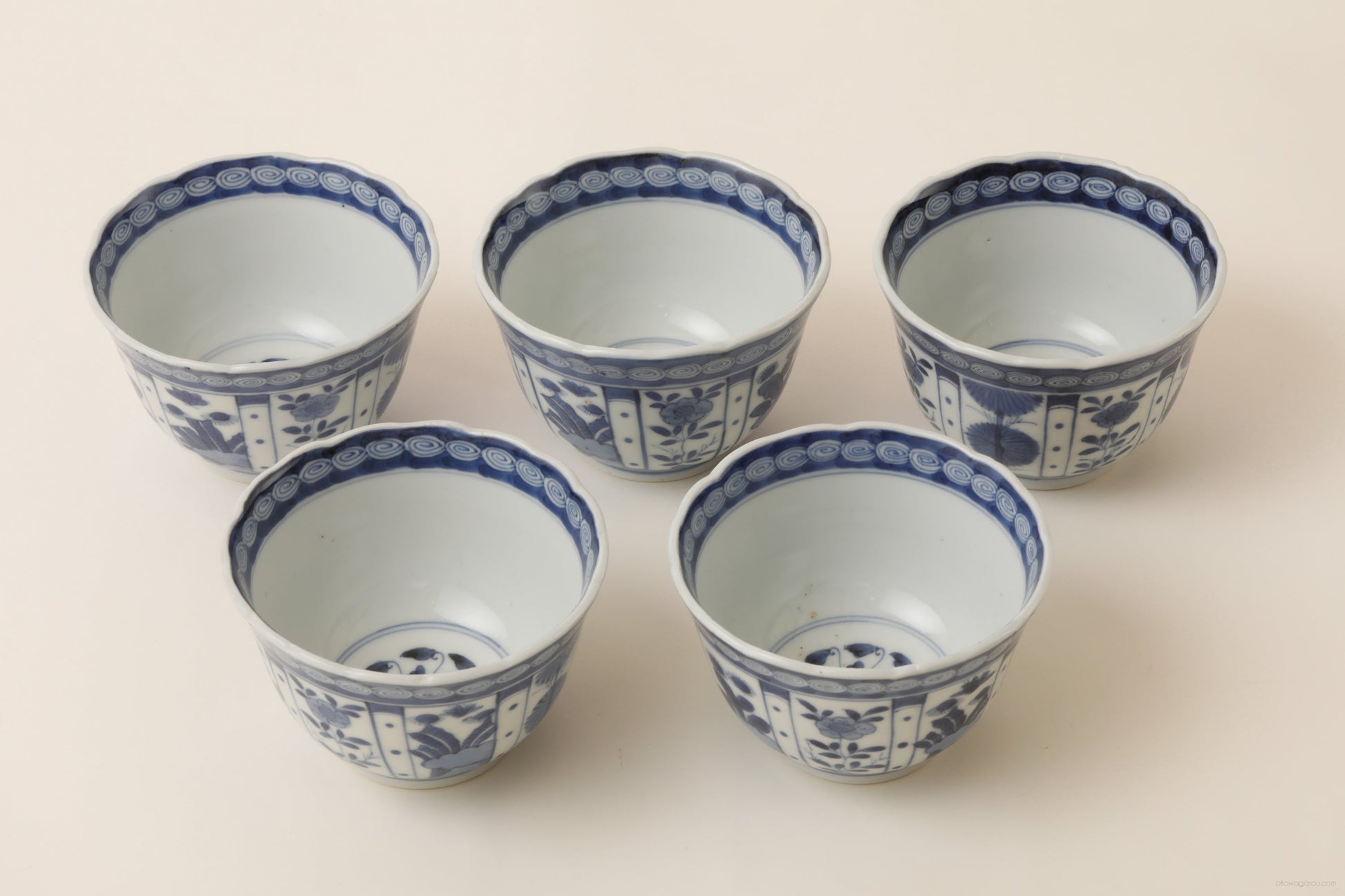 伊万里 染付 5客