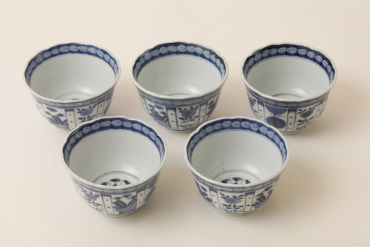 伊万里 染付 5客