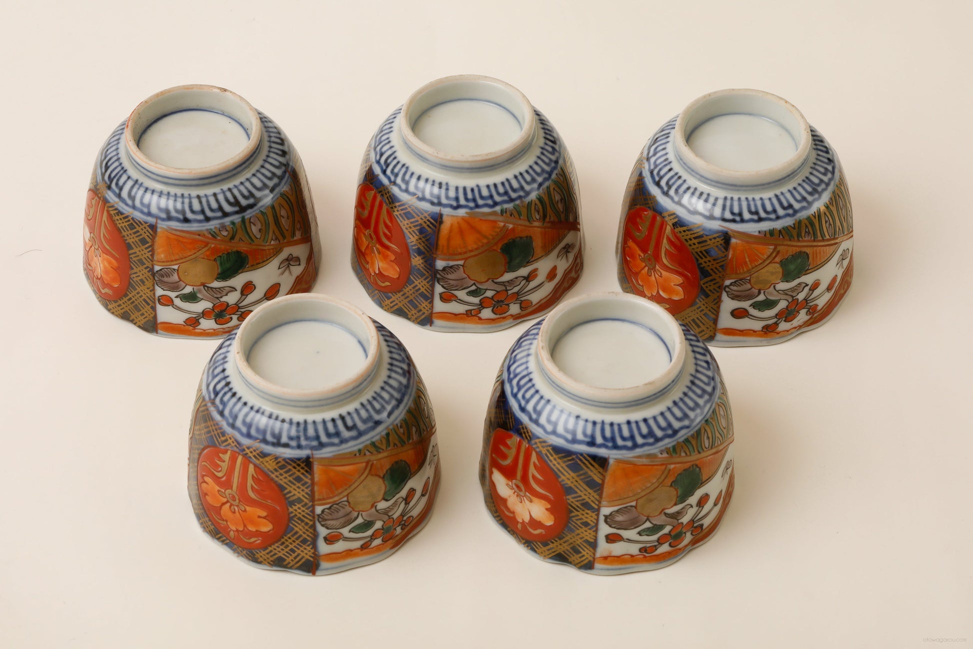 伊万里 色絵 蕎麦猪口 5客