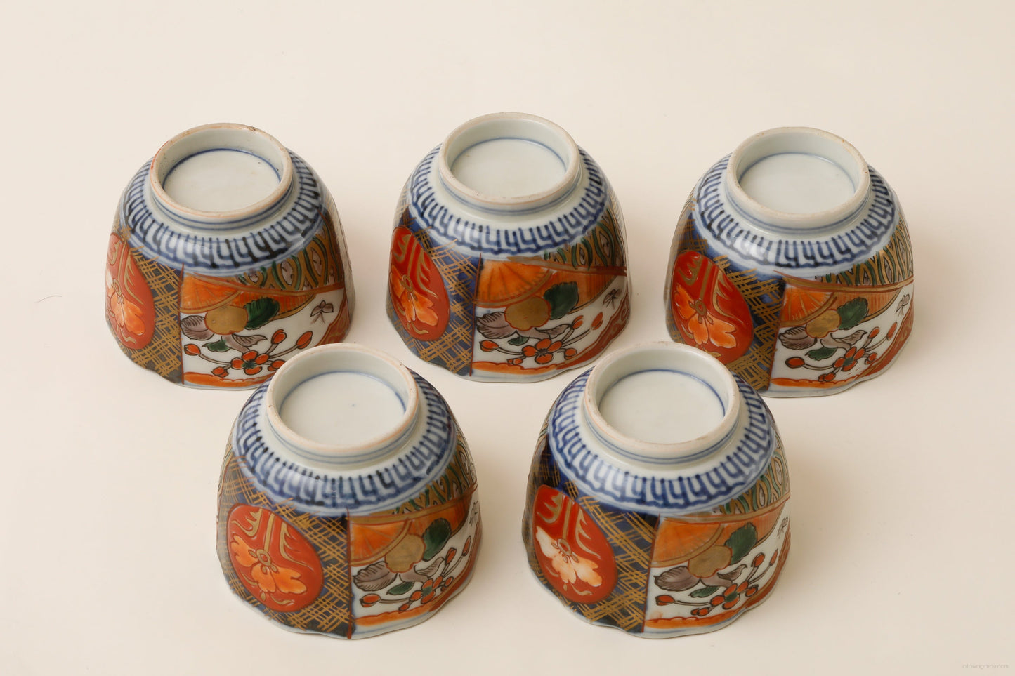 伊万里 色絵 蕎麦猪口 5客