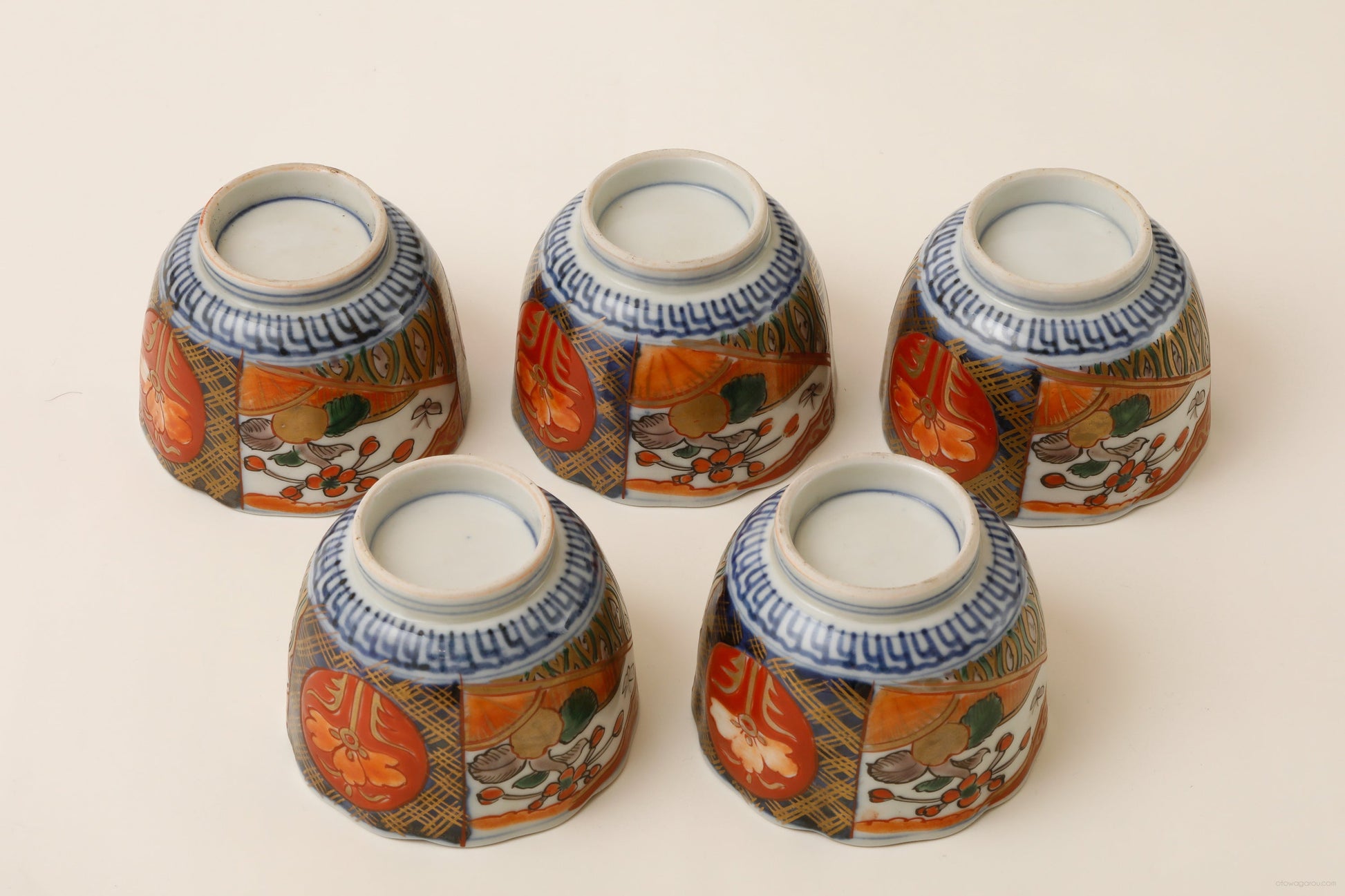 伊万里 色絵 蕎麦猪口 5客