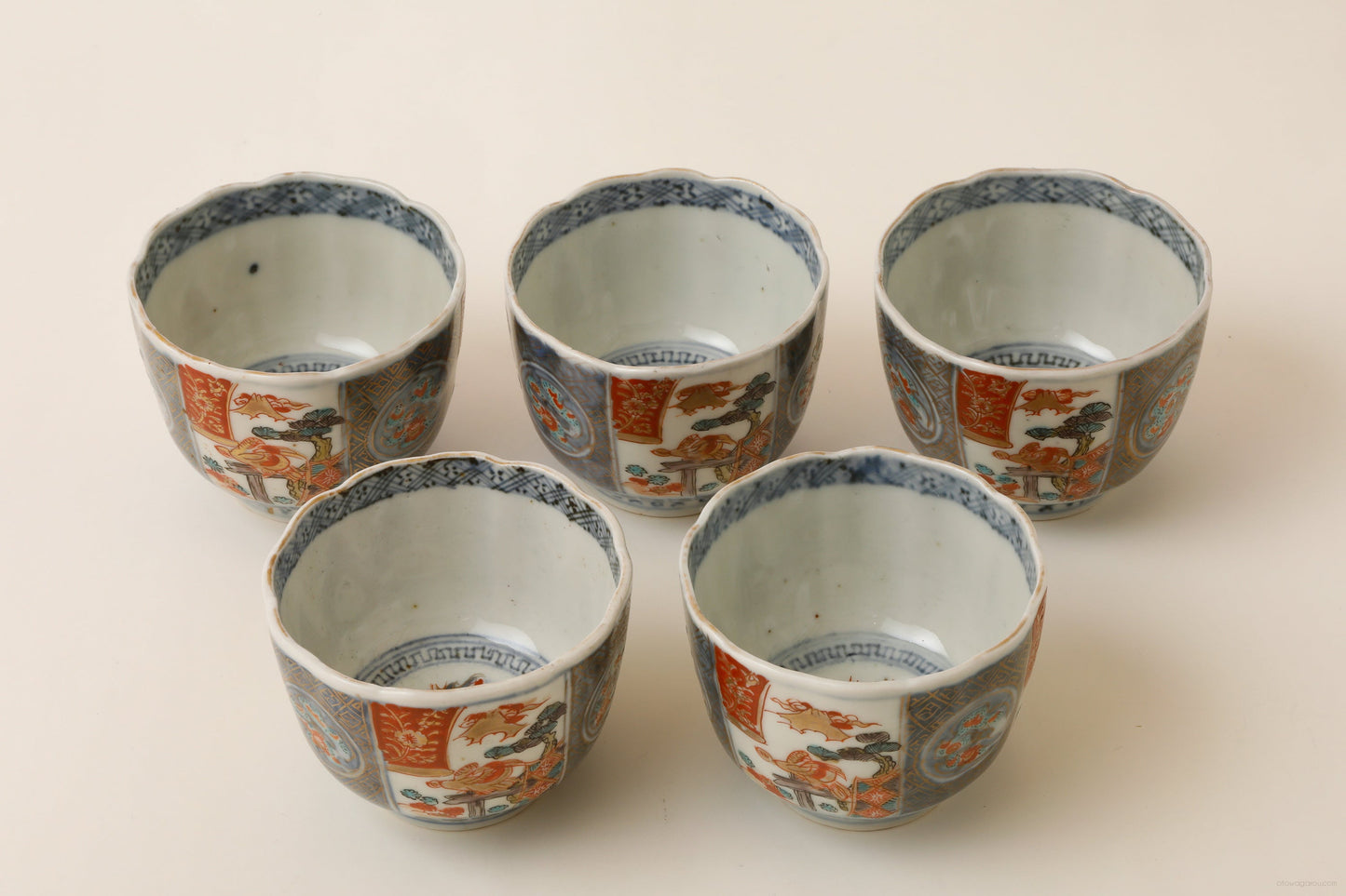 古伊万里 蕎麦猪口 5客