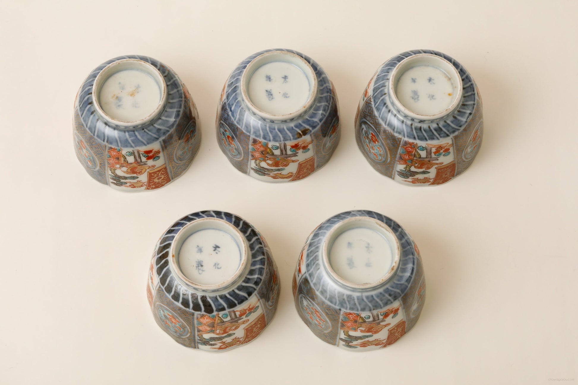 古伊万里 蕎麦猪口 5客