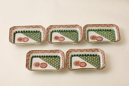 九谷 平向付(幕末)5客