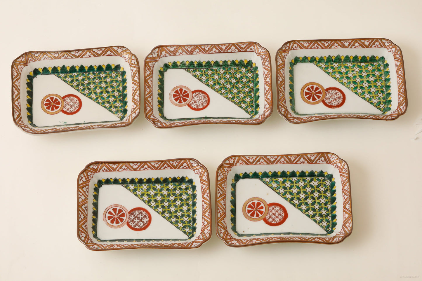 九谷 平向付(幕末)5客