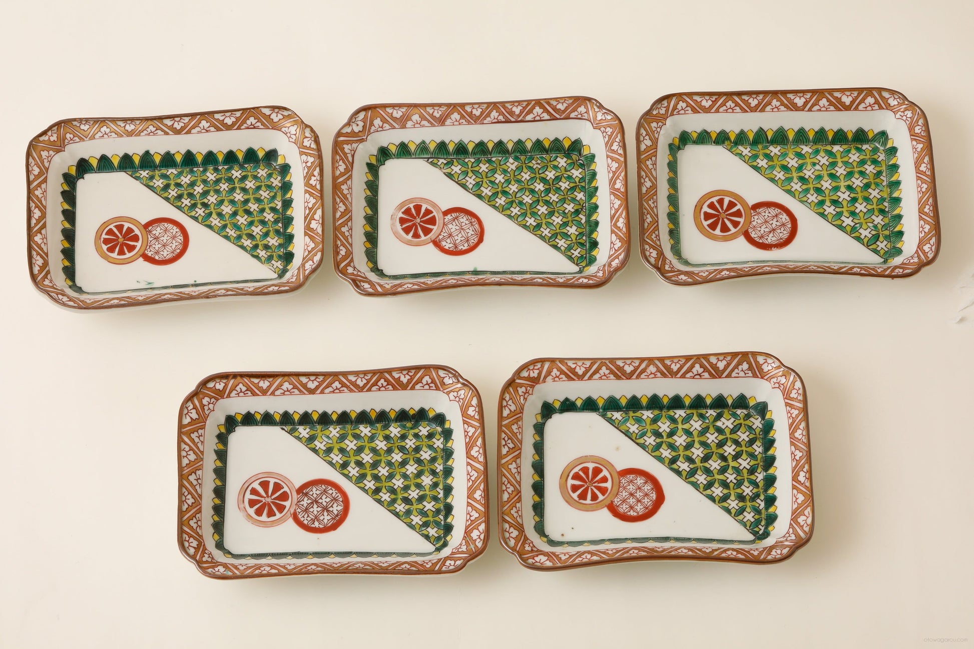 九谷 平向付(幕末)5客