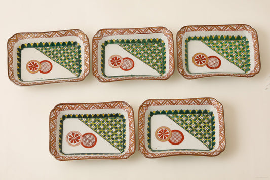 九谷 平向付(幕末)5客