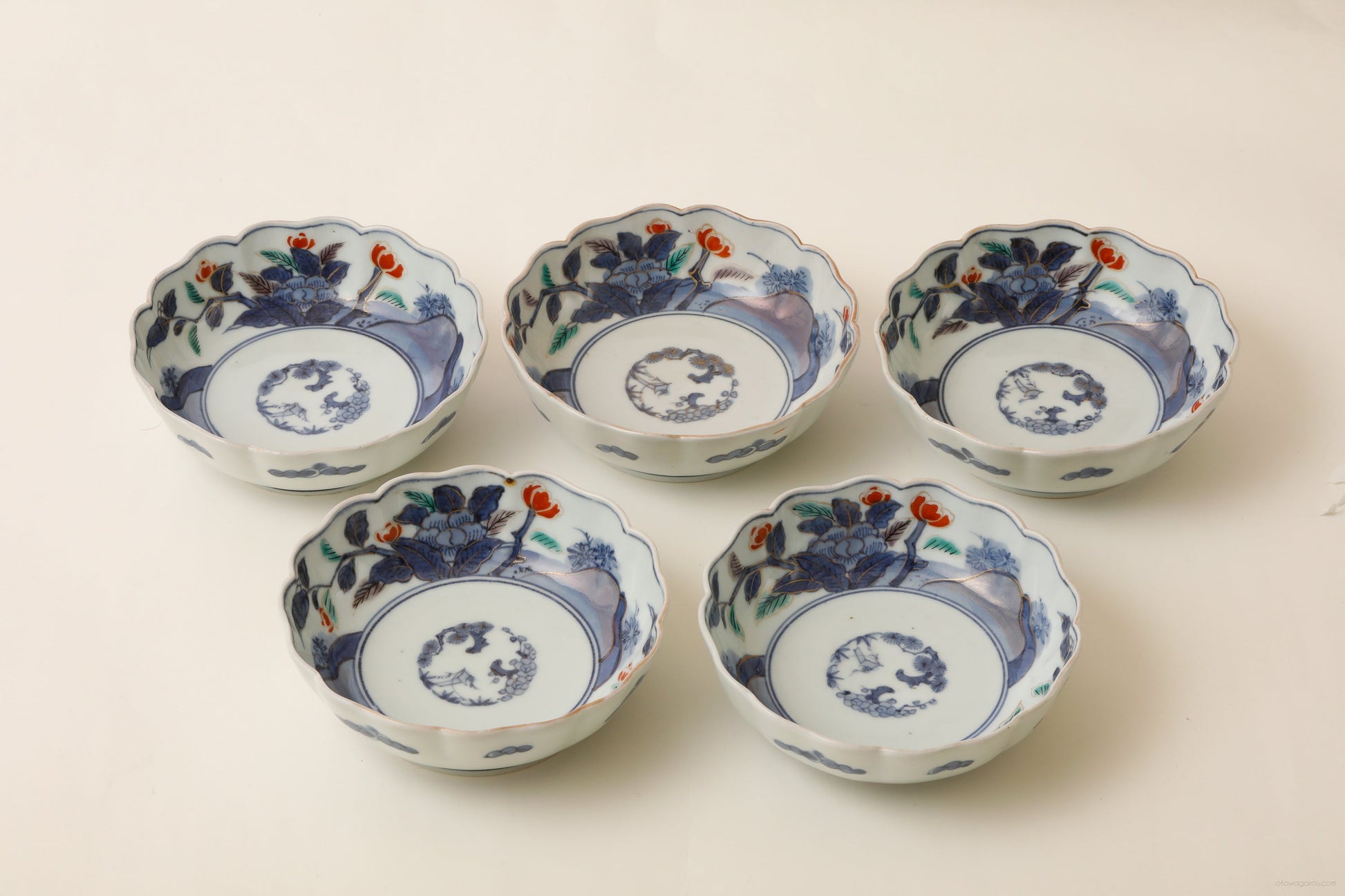 伊万里 なます皿(幕末)5客