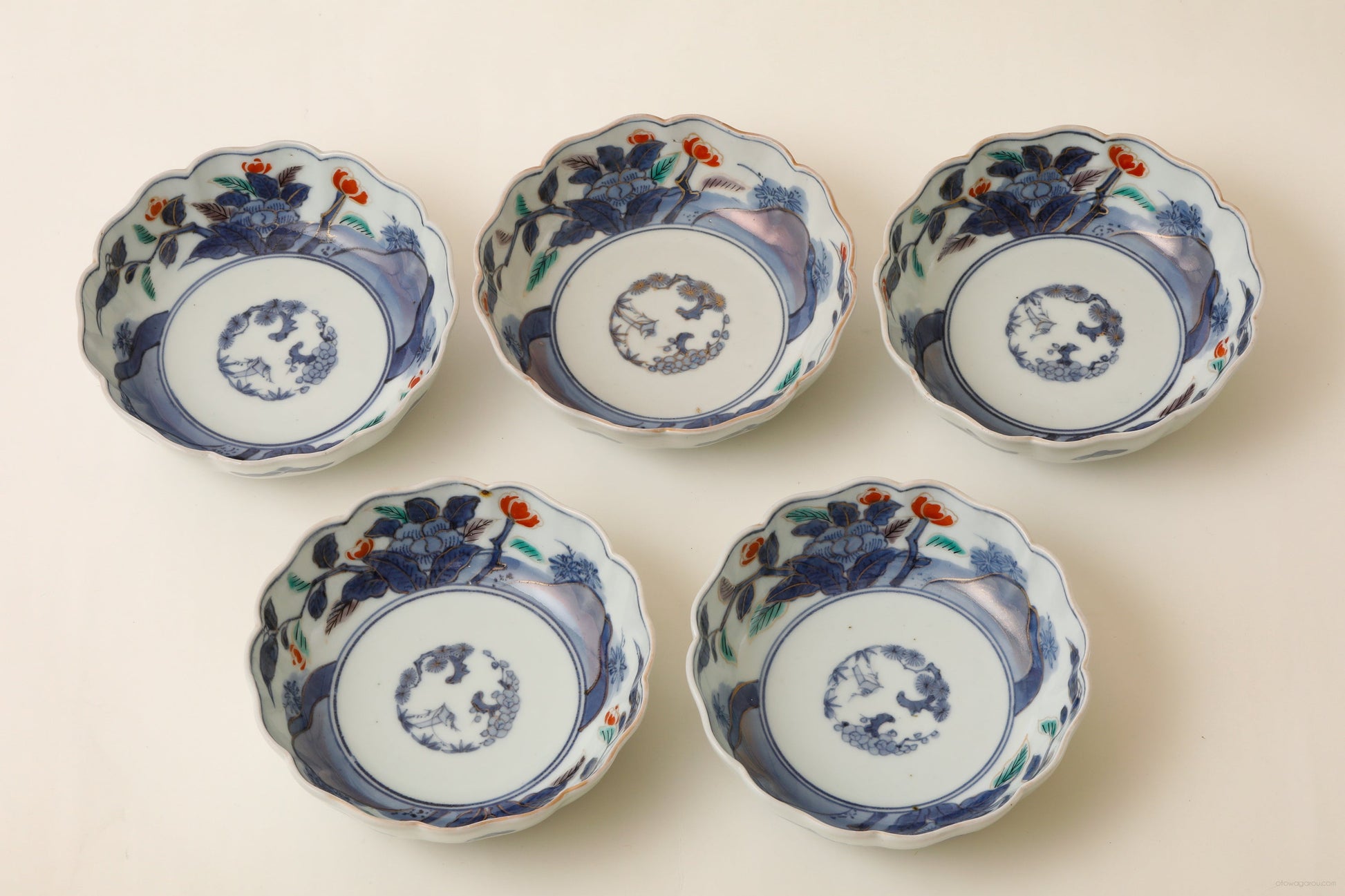 伊万里 なます皿(幕末)5客