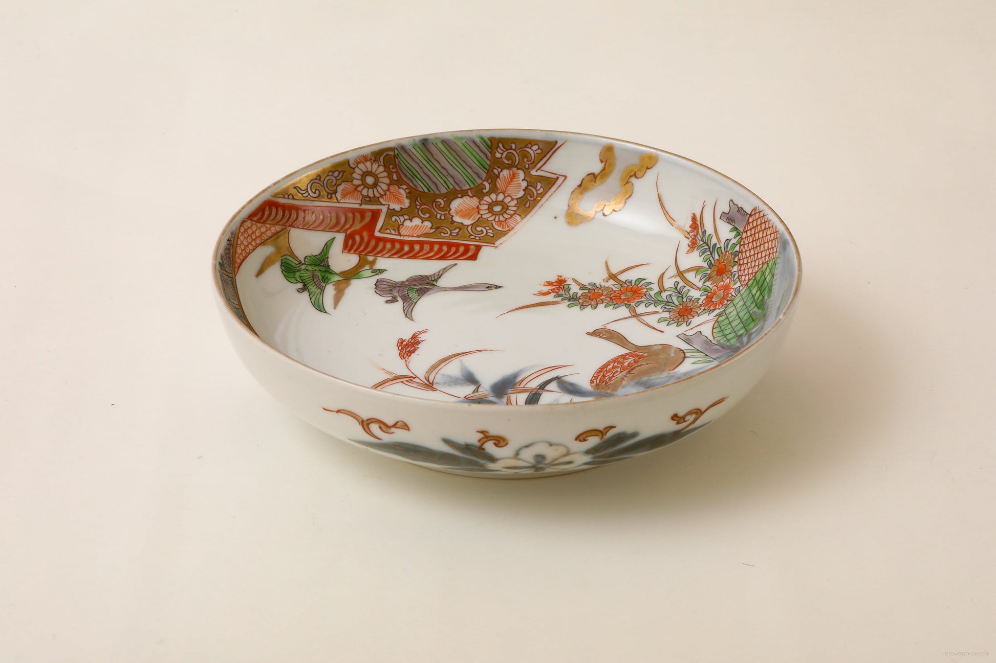 伊万里 色絵皿(幕末)5客