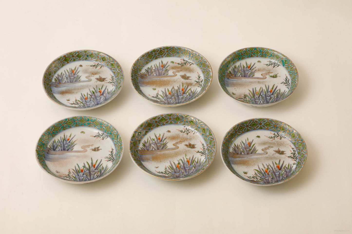 九谷 小皿(幕末)6客