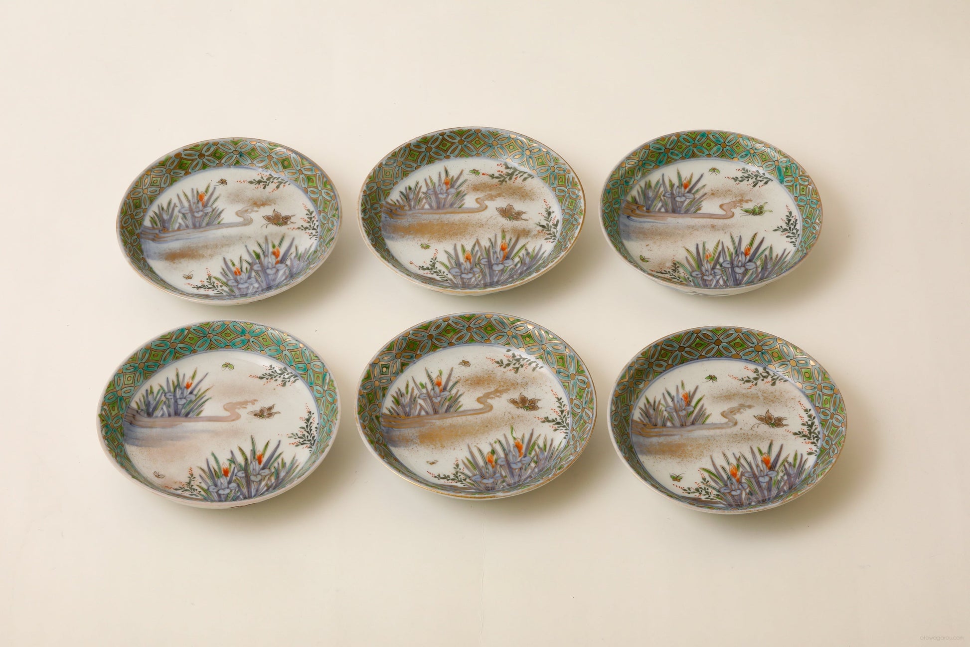 九谷 小皿(幕末)6客