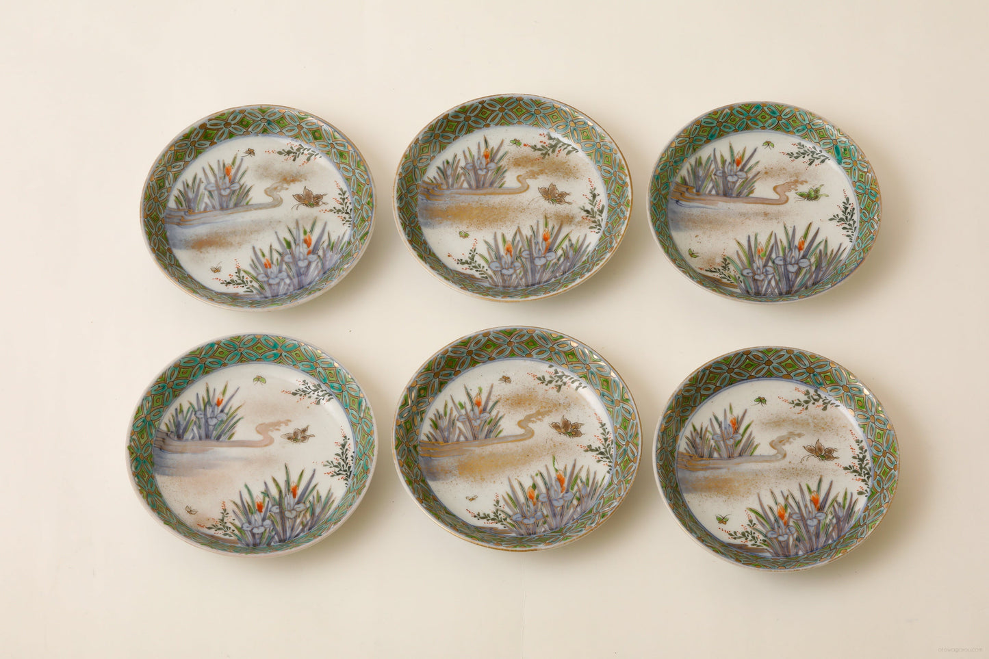 九谷 小皿(幕末)6客