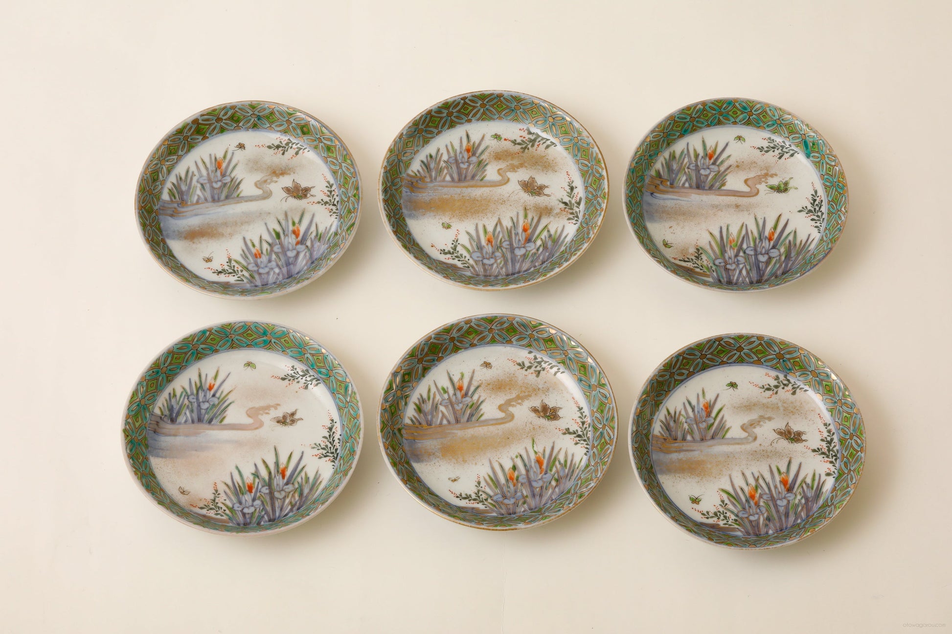 九谷 小皿(幕末)6客