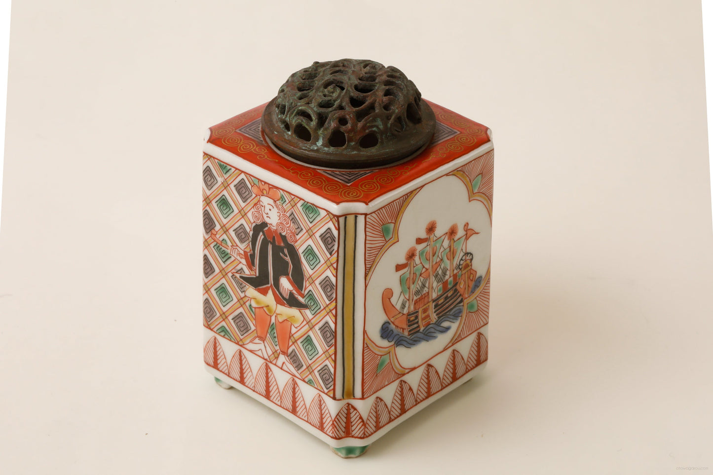 幕末 南蛮人香炉