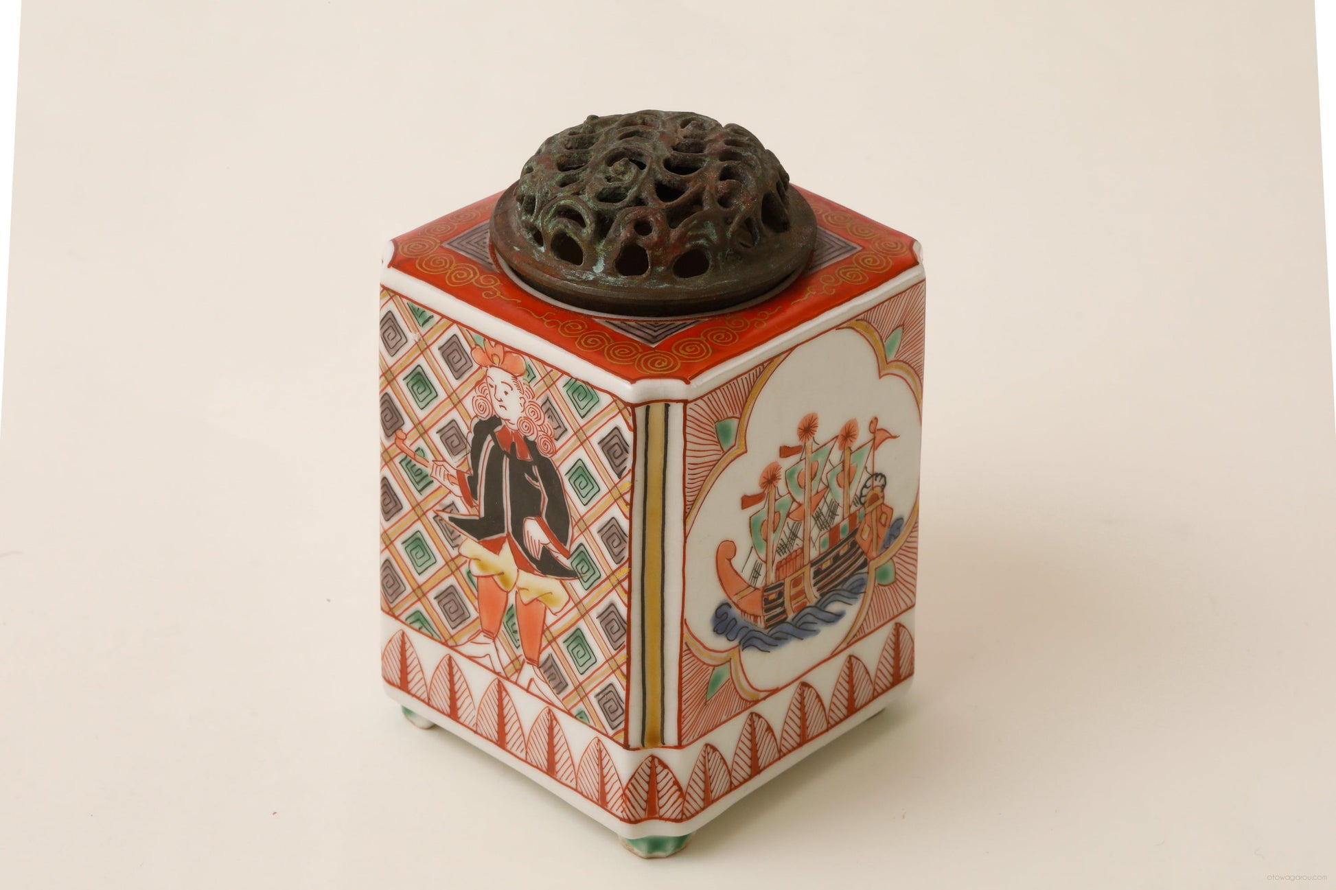 幕末 南蛮人香炉