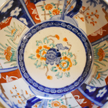 伊万里 色絵鉢(幕末・金継)三つ組