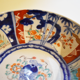 伊万里 色絵鉢(幕末・金継)三つ組