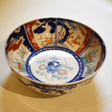 伊万里 色絵鉢(幕末・金継)三つ組