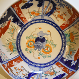 伊万里 色絵鉢(幕末・金継)三つ組