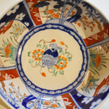 伊万里 色絵鉢(幕末・金継)三つ組