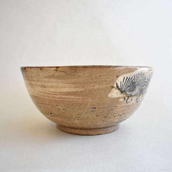 古唐津 大鉢 (江戸・色漆で直しあり)