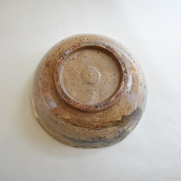 古唐津 大鉢 (江戸・色漆で直しあり)