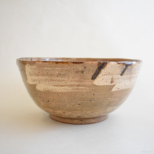 古唐津 大鉢 (江戸・色漆で直しあり)