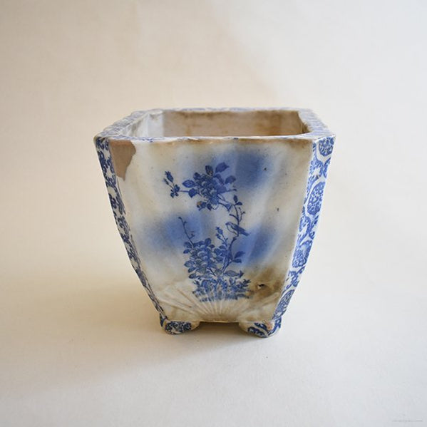 植木鉢(明治・銀継)