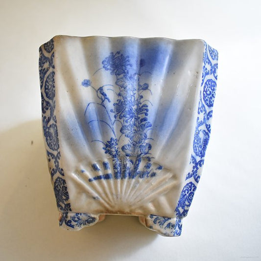 植木鉢(明治・銀継)